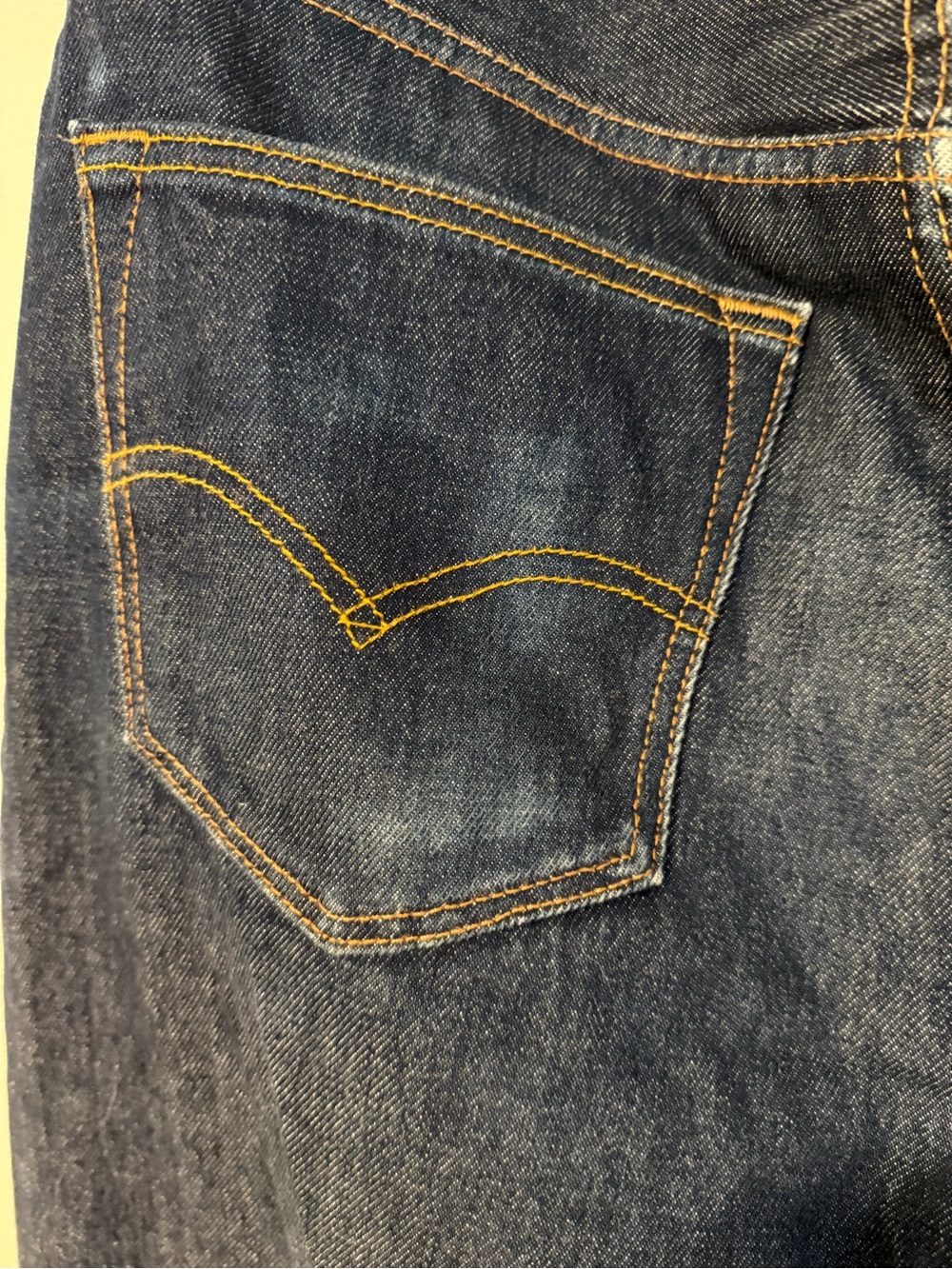 Levi's Men's Straight Jeans in Dark Indigo - Picture 6 of 7